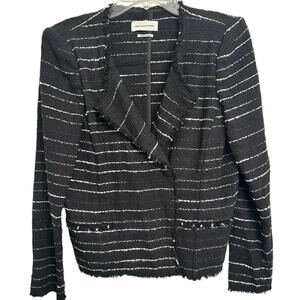 Isabel Marant Etoile Glenn Sz. 42 Striped Cotton Blazer Careerwear Designer Boho